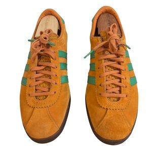 Adidas Liverpool Orange and Green Suede Men's Sneakers